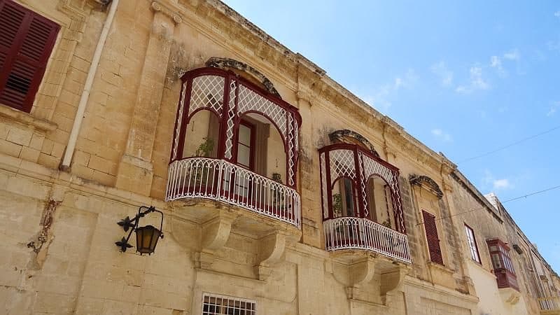 Balkone in Mdina, Malta