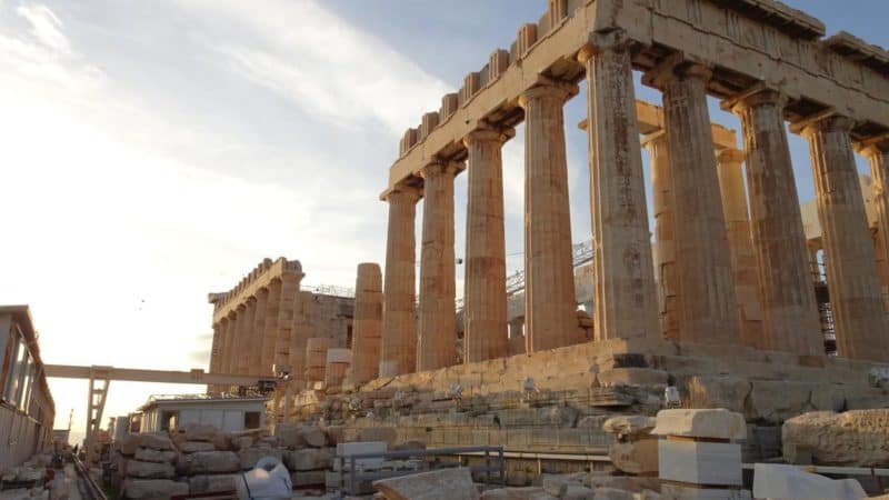 Restaurierungsarbeiten am Parthenon