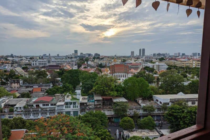 Aussicht über Bangkok vom Wat Saket