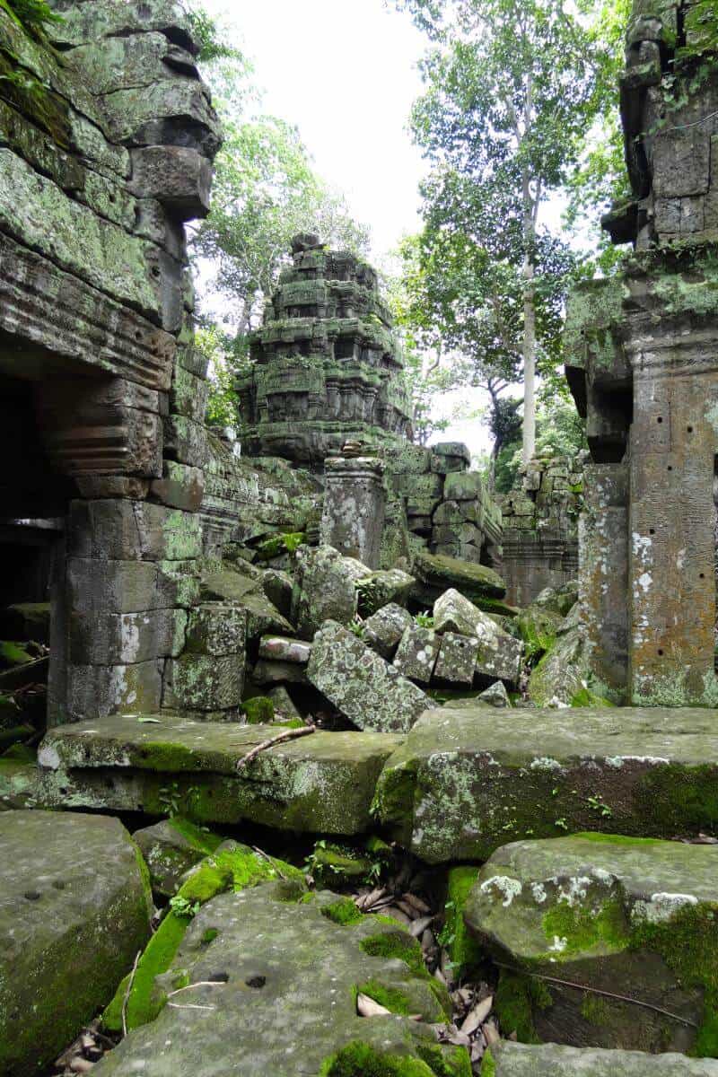 Verfallene Tempelruinen des Ta Prohm
