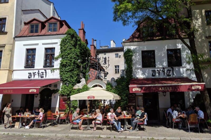 Straßencafés im jüdischen Viertel Kazimierz