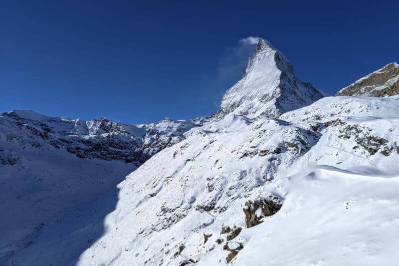 Blick auf das Matterhorn aus der Gondelbahn