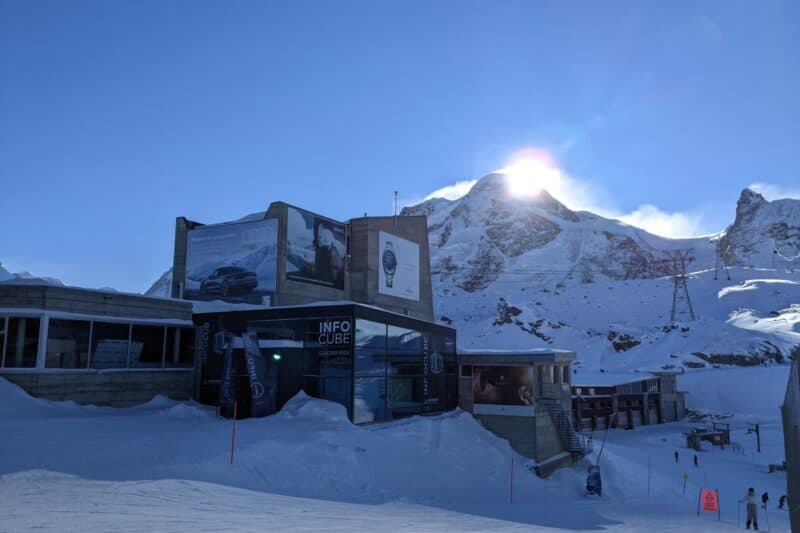 Mittelstation Trockener Steg mit Bergpanorama